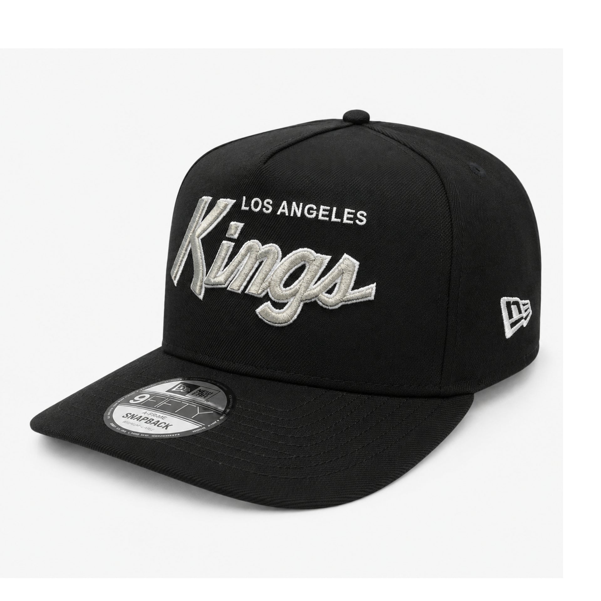 New Era Los Angeles Kings 9FIFTY A-Frame Curved Snapback Hat front left view