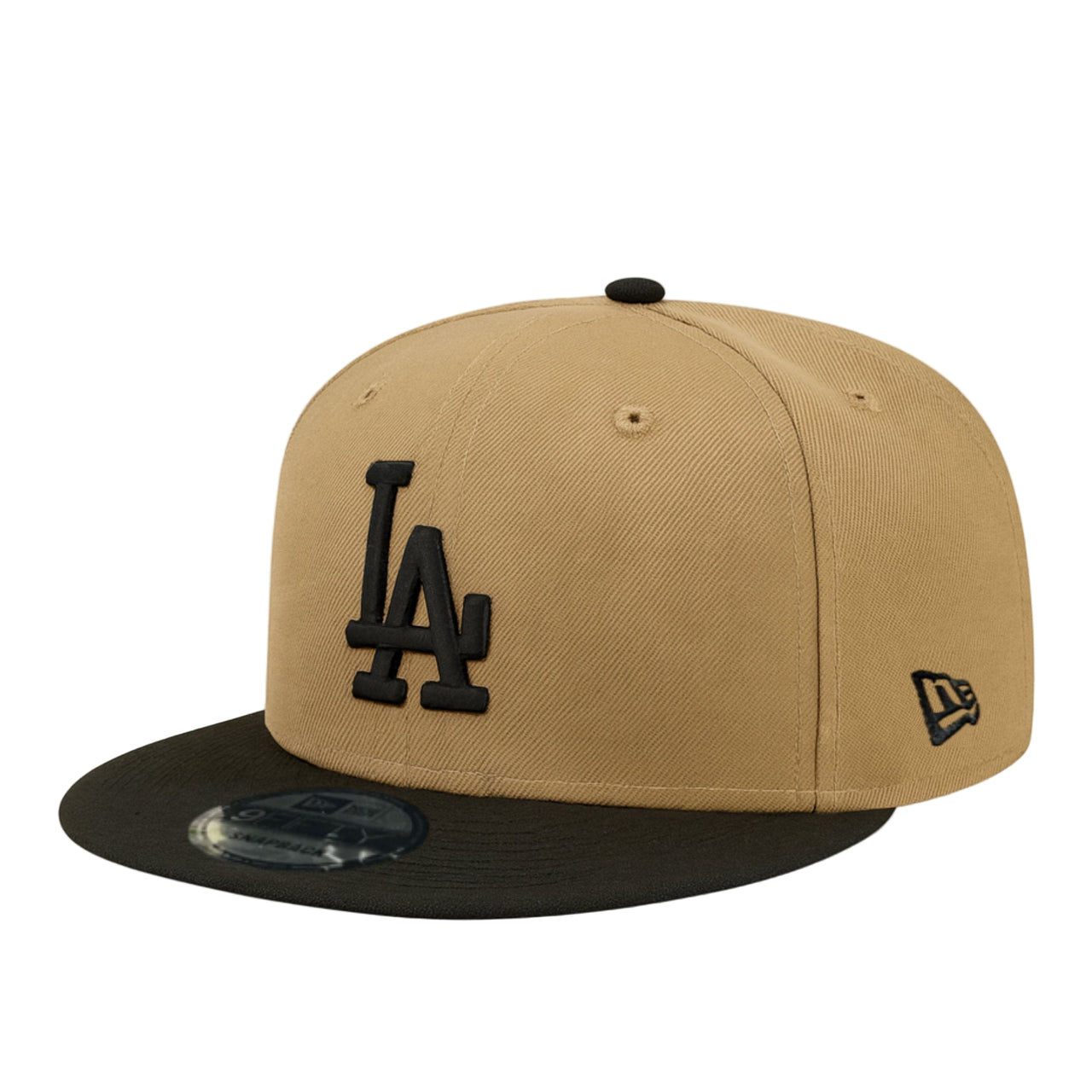 New Era Los Angeles Dodgers Khaki Black 9FIFTY Snapback Hat