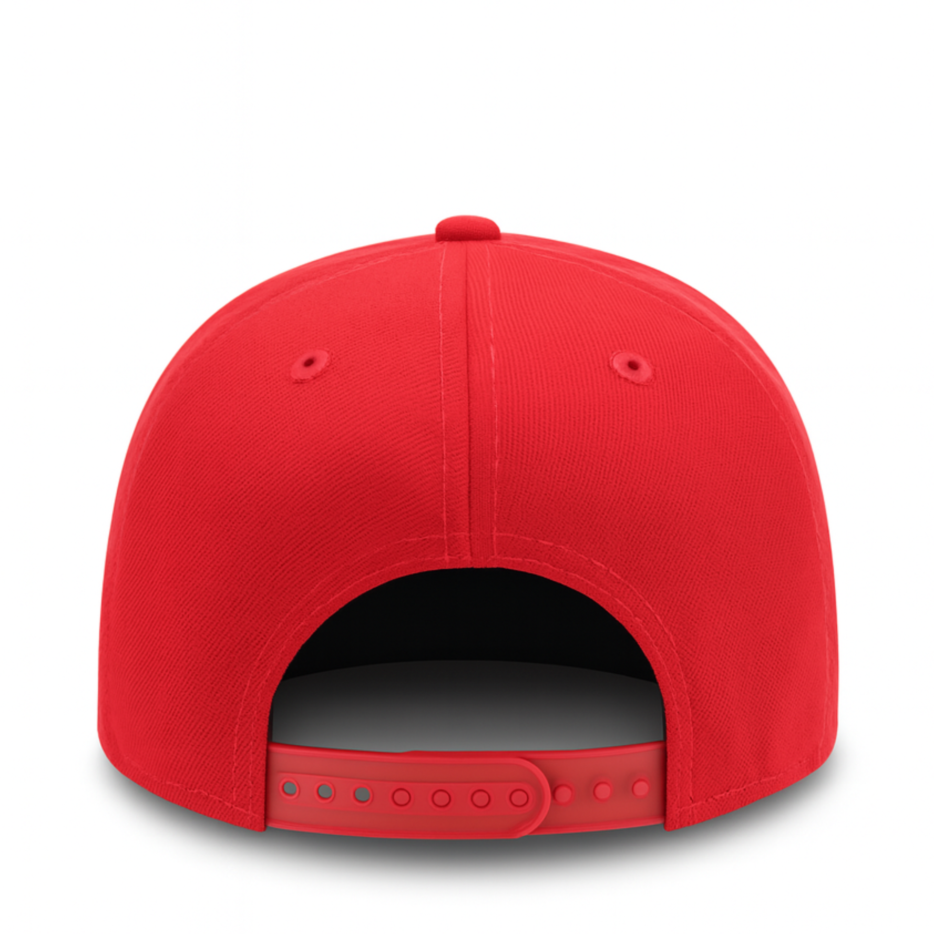 back of New Era Los Angeles Dodgers Red 9FIFTY Snapback Hat