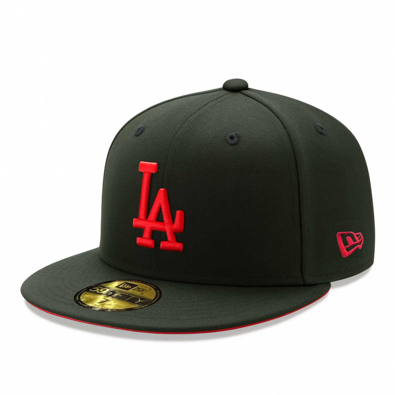 New Era Los Angeles Dodgers Black Scarlet 59FIFTY Fitted Hat