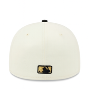back of New Era Los Angeles Dodgers World Series 2024 Champions Chrome Black 59FIFTY Fitted Hat