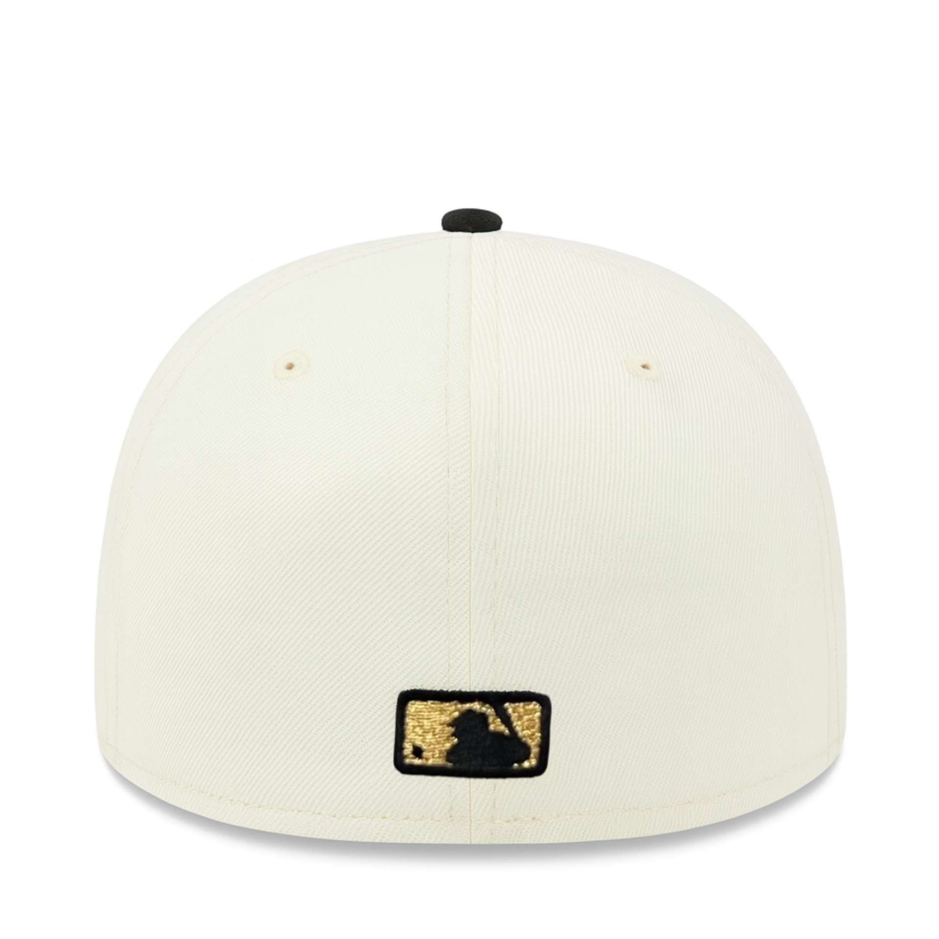 back of New Era Los Angeles Dodgers World Series 2024 Champions Chrome Black 59FIFTY Fitted Hat