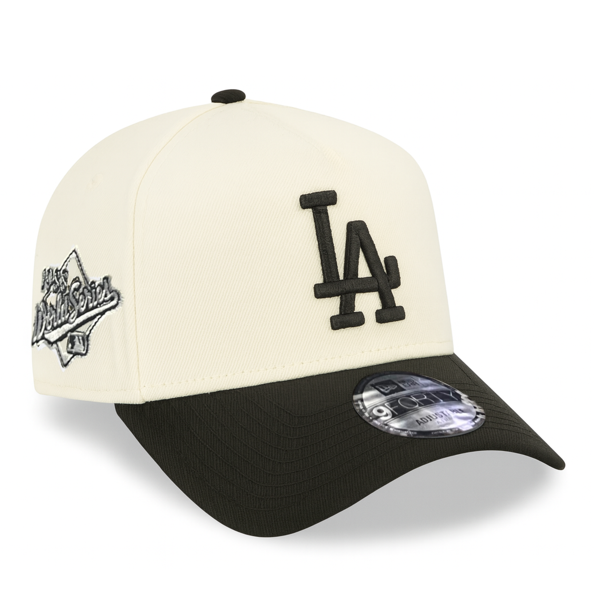 New Era Los Angeles Dodgers Chrome Black 1988 World Series 9FORTY A-Frame Snapback Hat