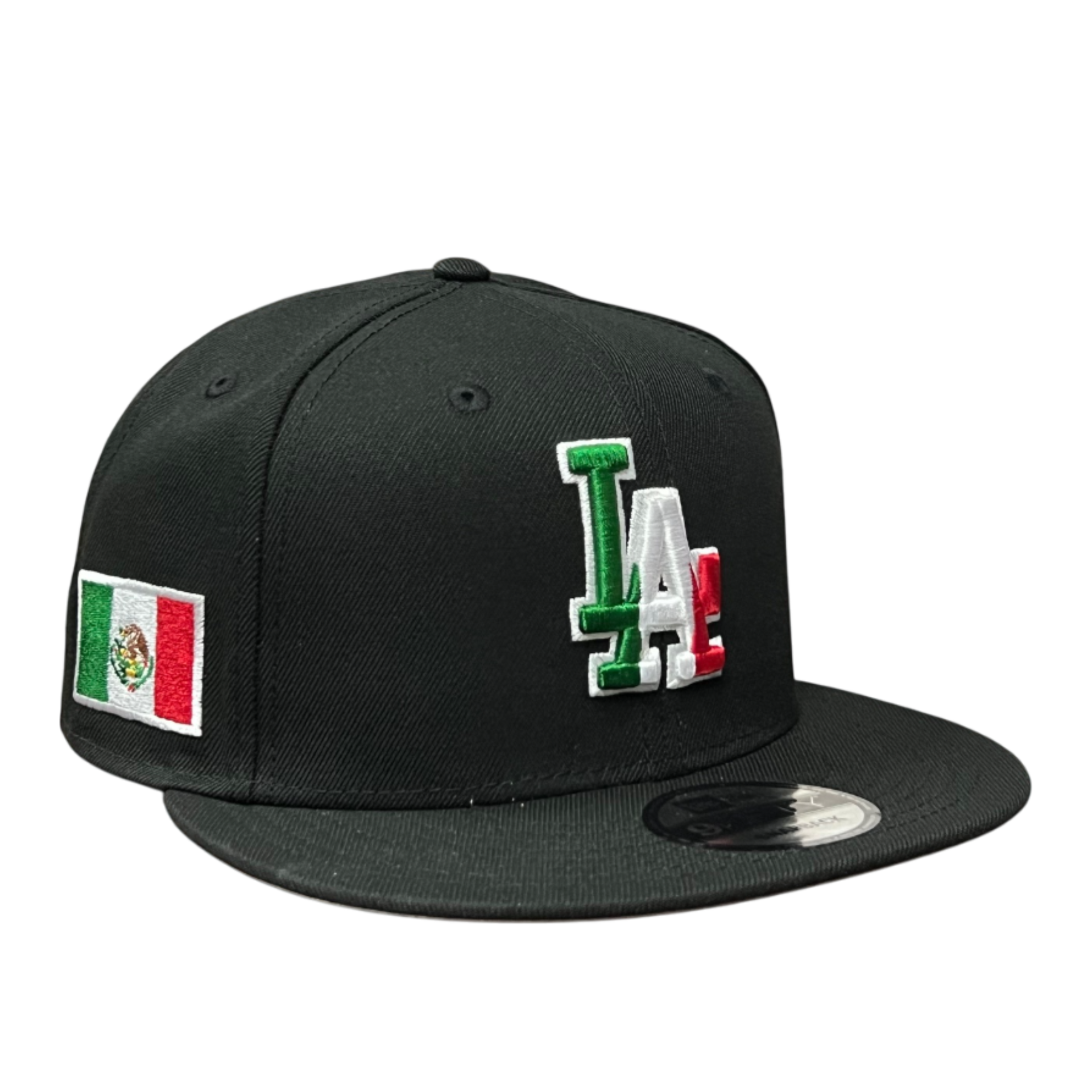 Los Angeles Dodgers Mexico Flag Black 9FIFTY Snapback