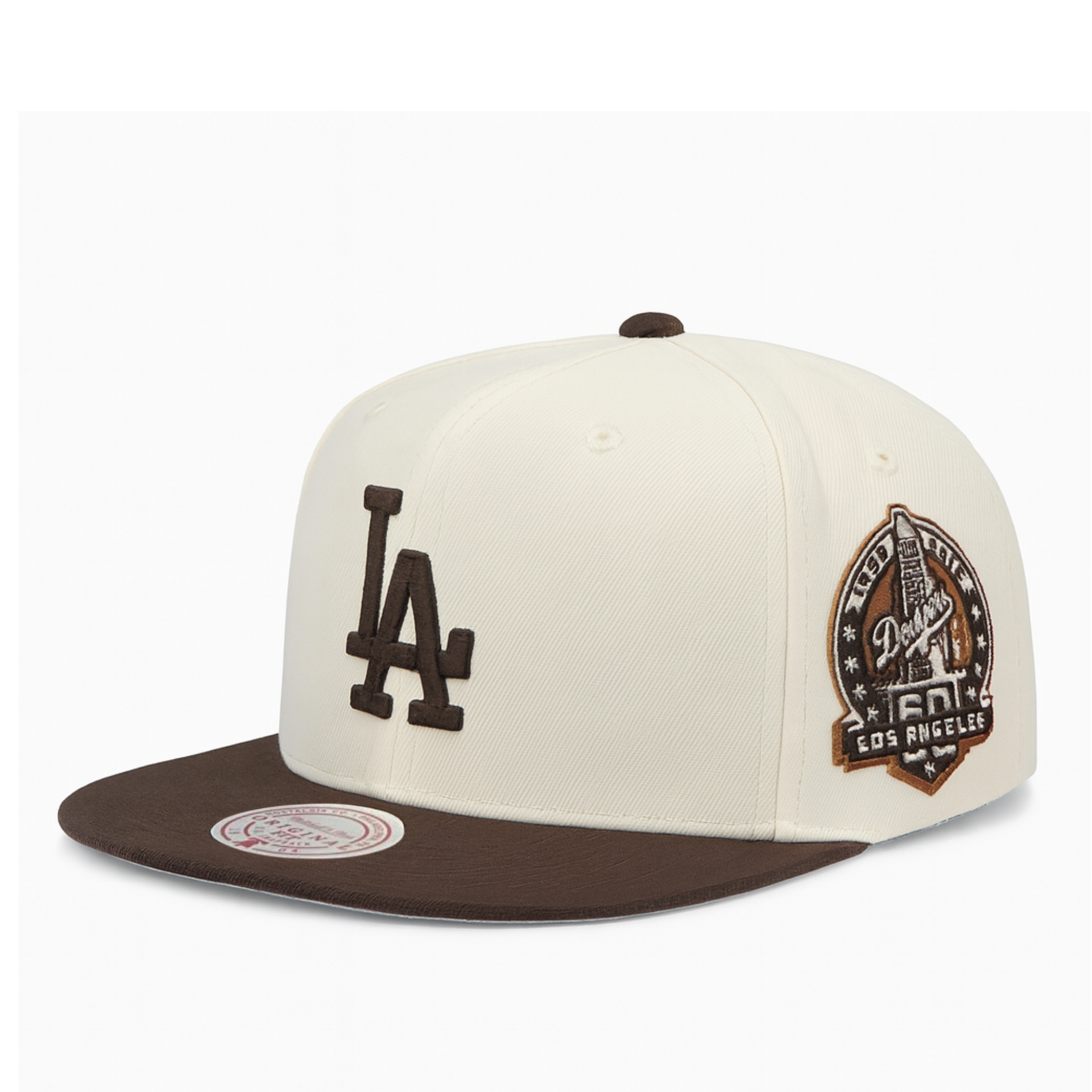 Los Angeles Dodgers Fashion Basic 60th Anniversary Brown Original Fit Snapback