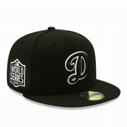 New Era Los Angeles Dodgers D Logo 2020 World Series Black 59FIFTY Fitted Hat