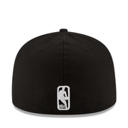 NewEra NBA Miami Heat Black White Outlined