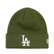New Era Los Angeles Dodgers Olive Green Men's Cuff Knit Beanie