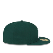 Right Side of New Era Los Angeles Dodgers LA Dark Green 59FIFTY Fitted Hat
