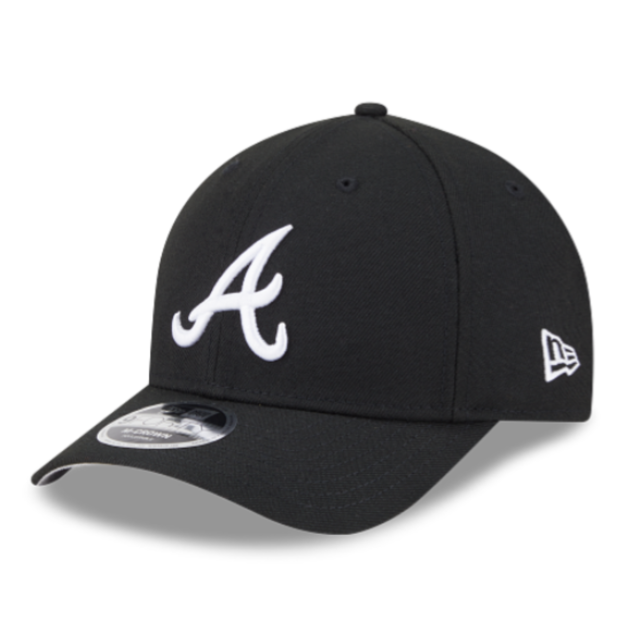 New Era Atlanta Braves Black White 9FORTY M Crown Hat