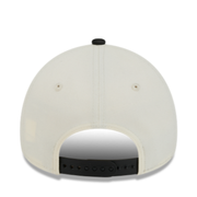 Back of New Era Toronto Blue Jays Chrome Black 9FORTY A-Frame  Snapback Hat
