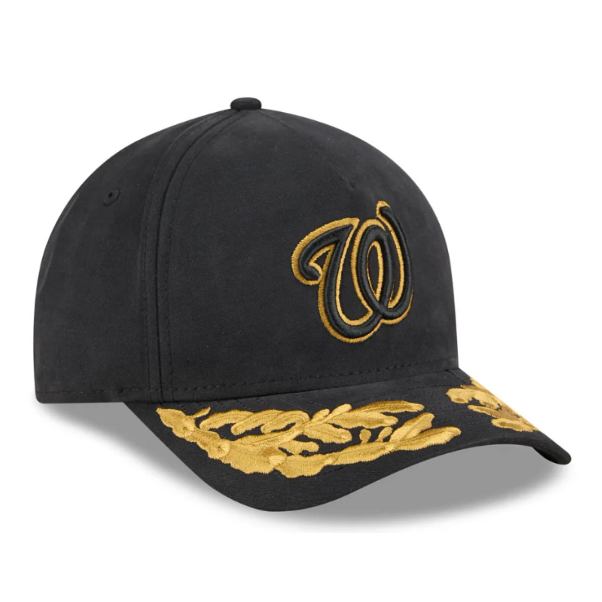 Front View of New Era X Alpha Industries Washington Nationals 9FORTY M-Crown A-Frame Snapback Hat