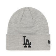 New Era Los Angeles Dodgers Gray Black Men's Cuff Knit Beanie