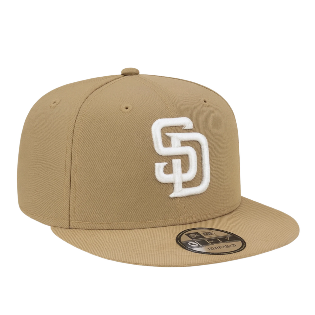New Era San Diego Padres SD Khaki White Limited 9FIFTY Snapback Hat