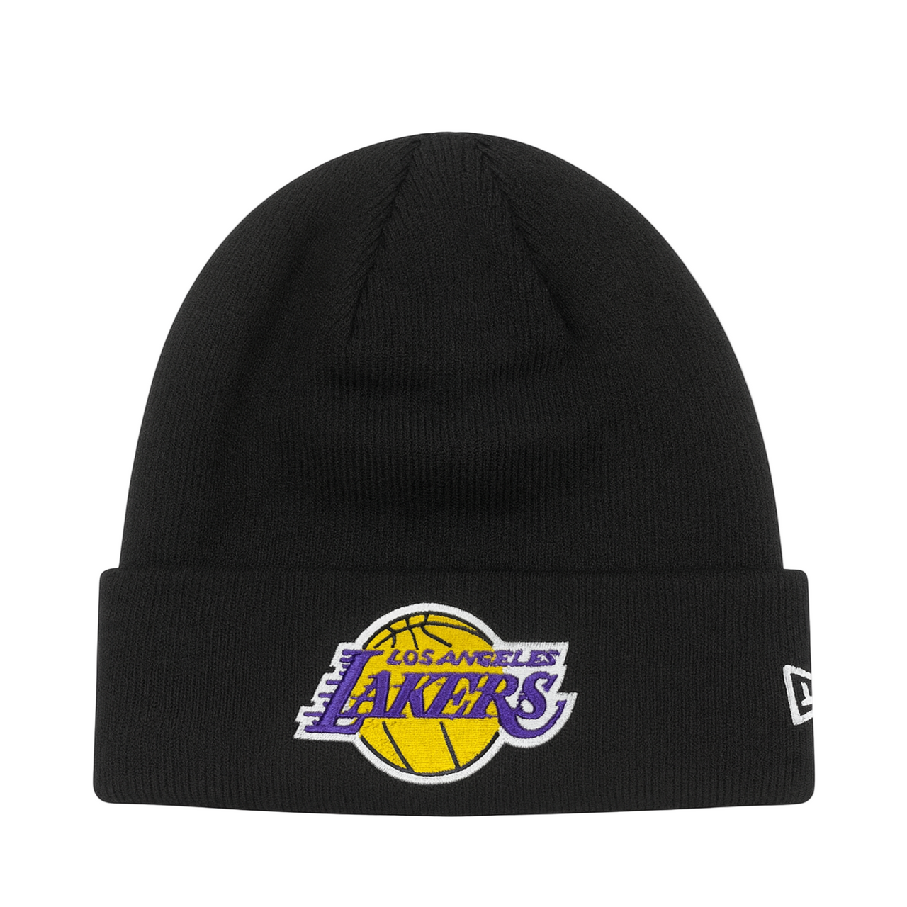 New Era Los Angeles Lakers Black Men's Knit Cuff Beanie