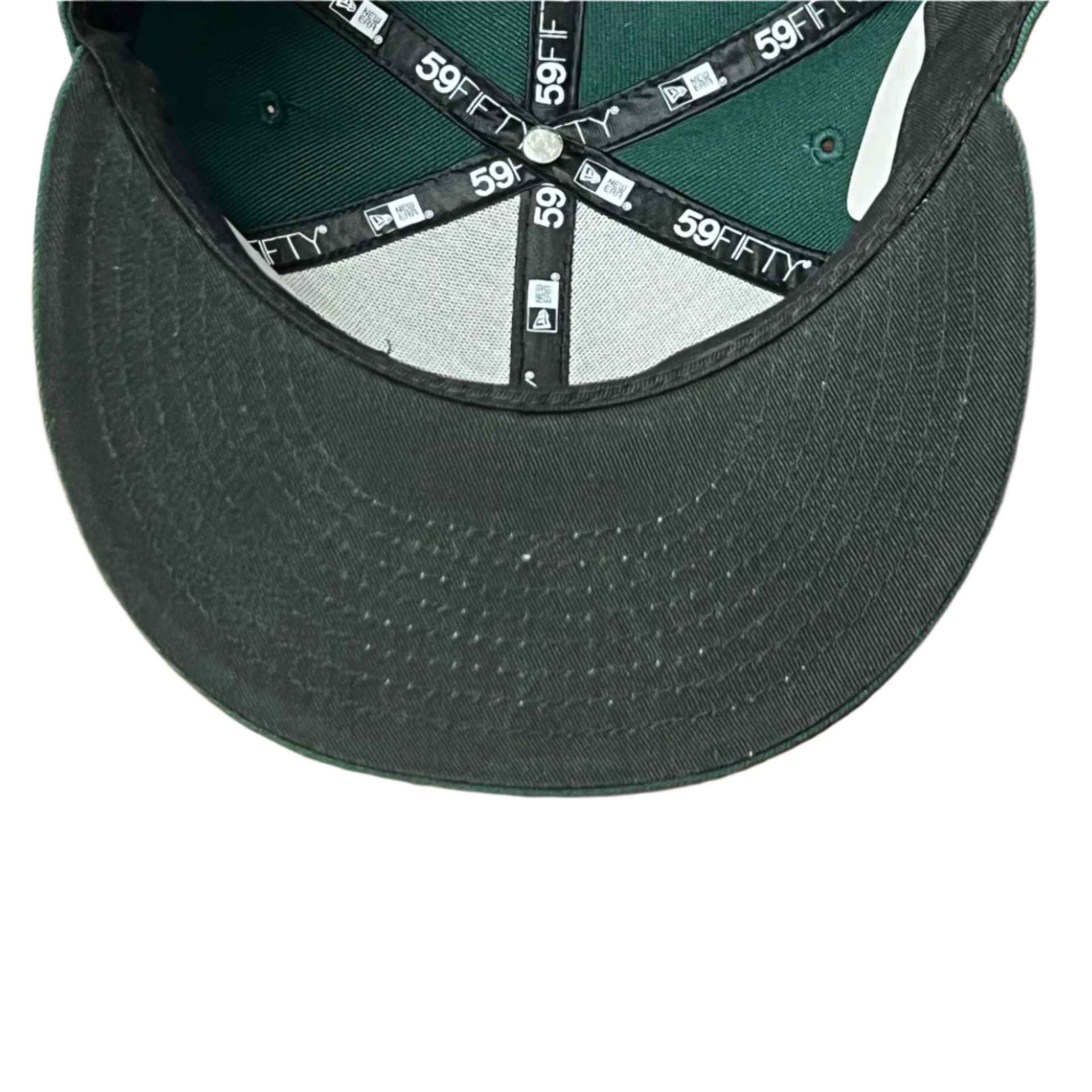 black under visor of new era mexico baseball dark green 59fifty fitted hat