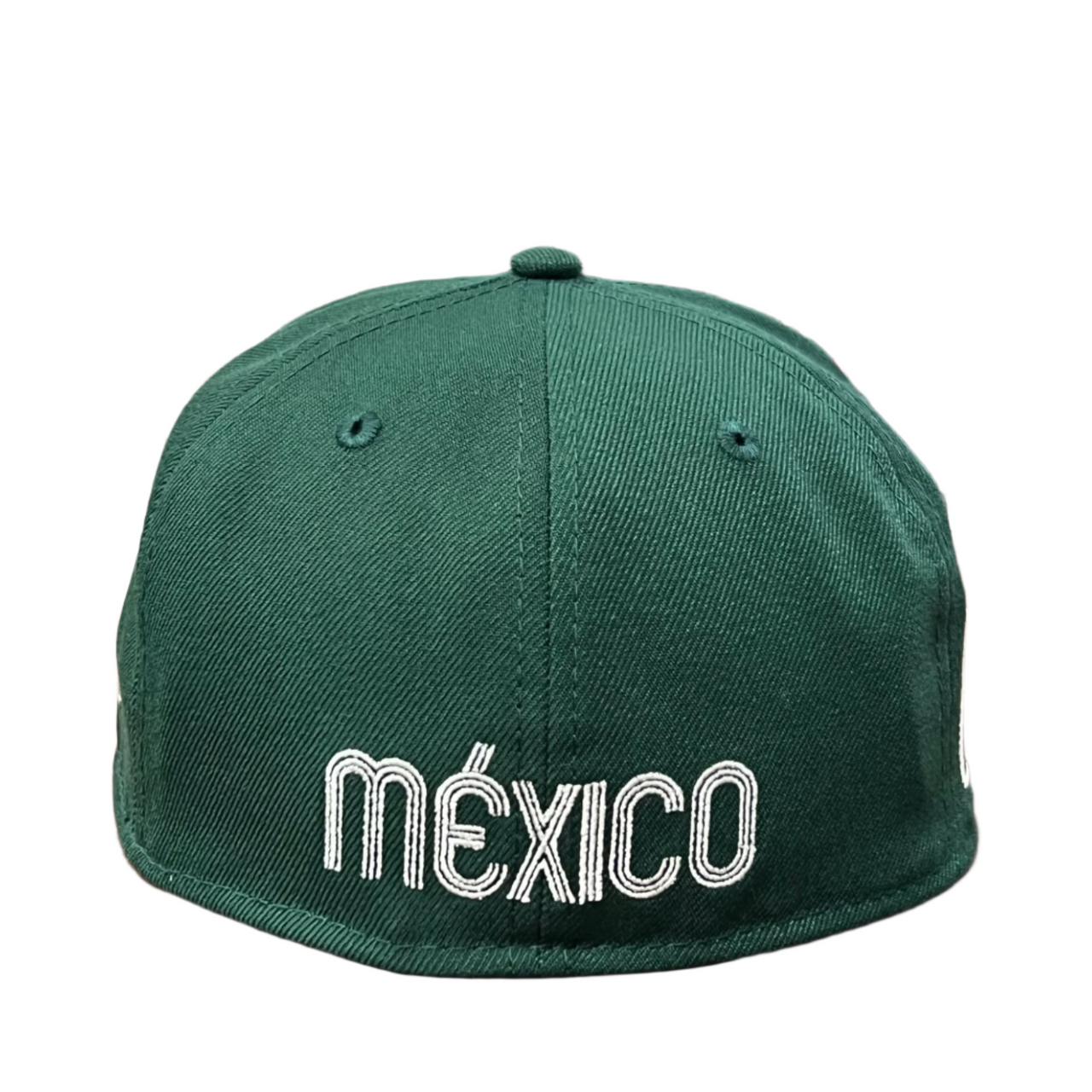 back of new era mexico baseball dark green 59fifty fitted hat