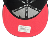 pink bottom of Mexico Baseball Side Logo Collection Black 59FIFTY Fitted Hat