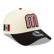 Mexico Baseball Chrome Black 9Forty A-Frame Snapback Hat