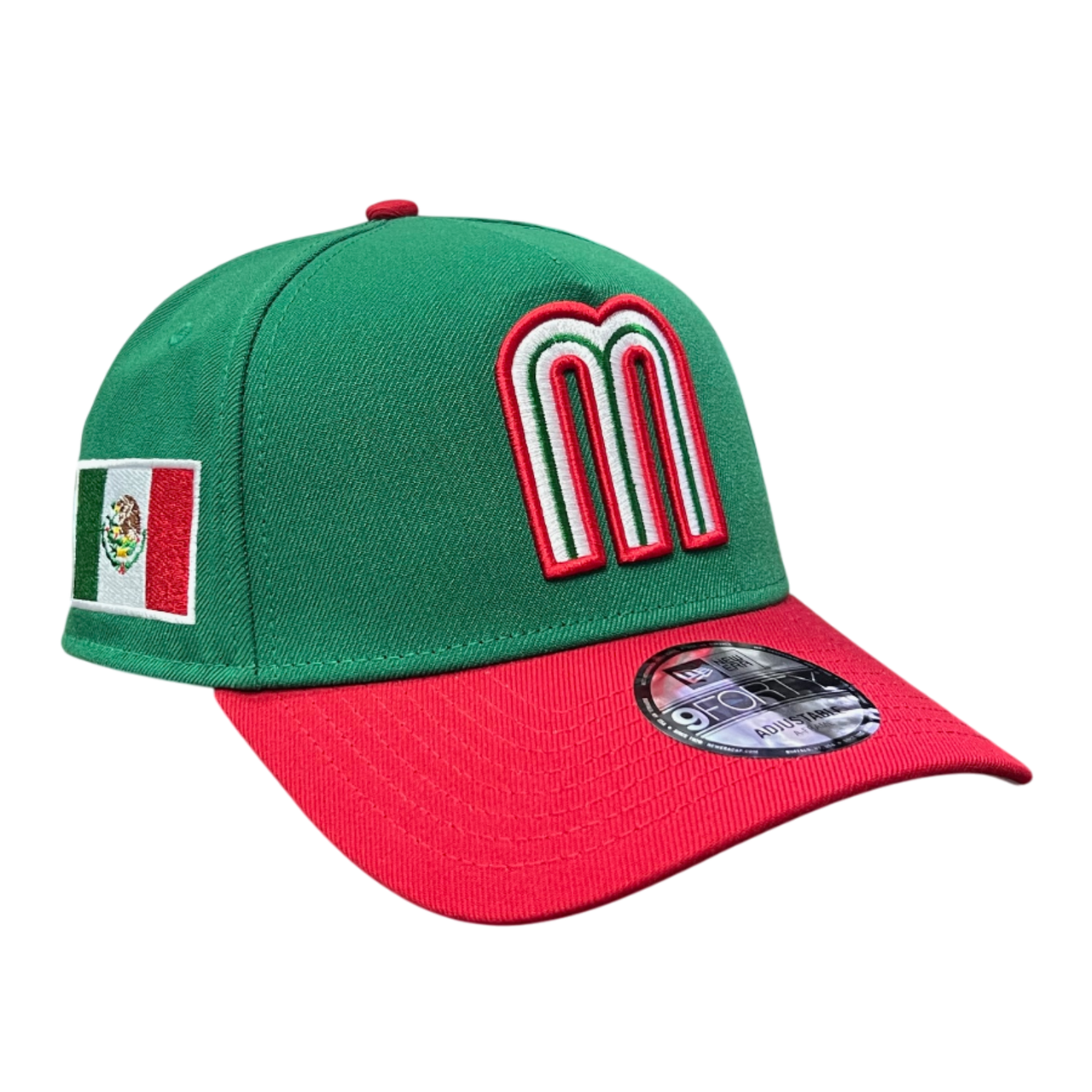 Mexico Baseball Green Red 9Forty A-Frame Snapback Hat