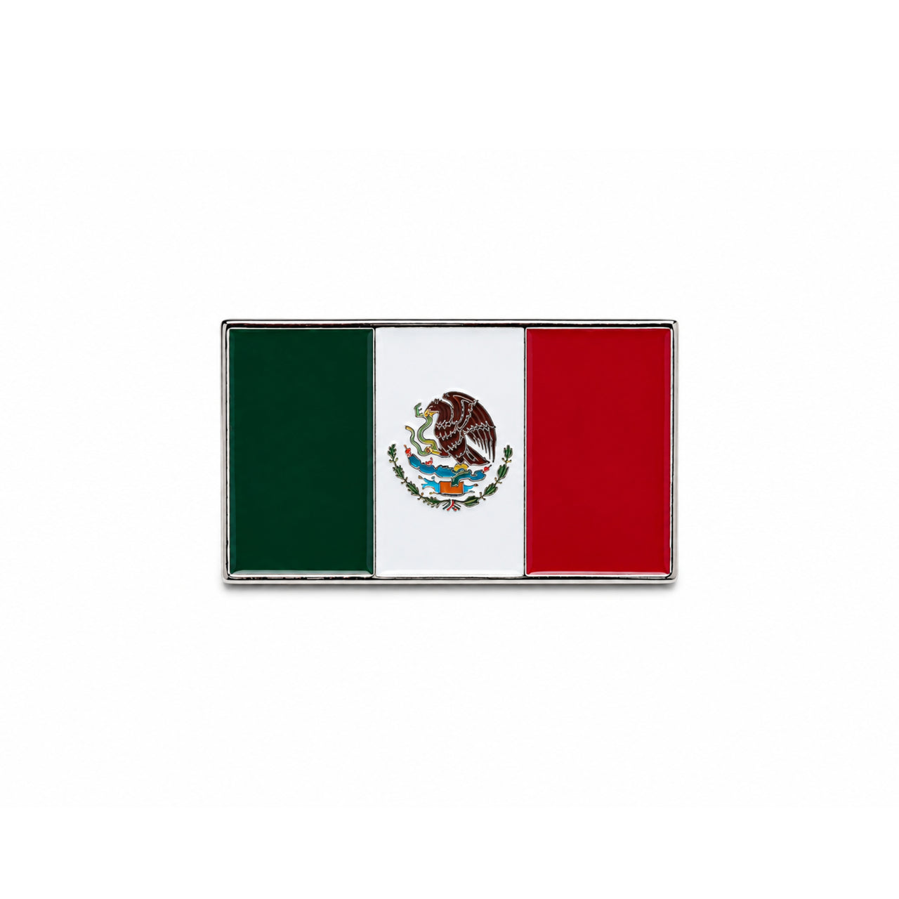 Mexico Flag Hat Pin front view