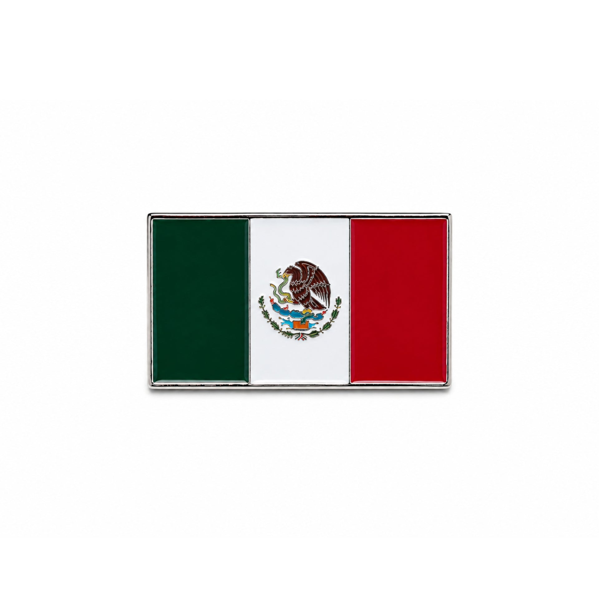 Mexico Flag Hat Pin front view