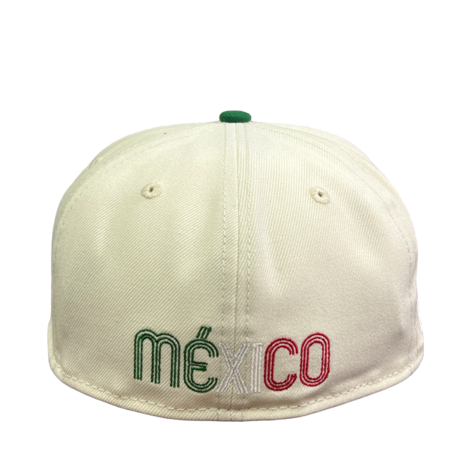 Ivory Green Mexico Baseball flag new era fitted hat