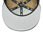 gray bottom of Mexico Baseball Flag Khaki Black 59FIFTY Fitted Hat