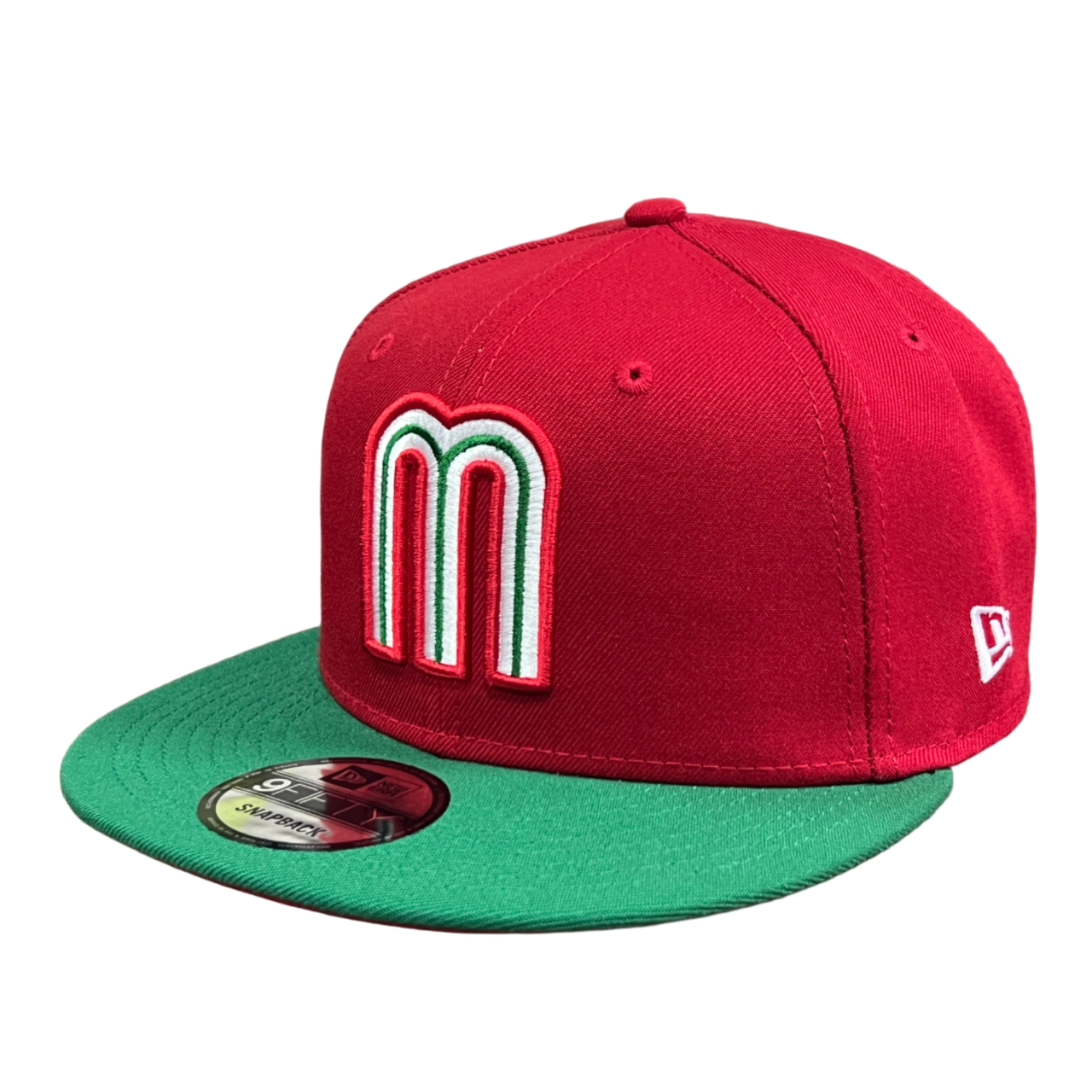 Red Green 2 Tone Mexico Baseball New Era 9FIFTY Snapback Hat