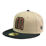 New Era Mexico Baseball Walnut Brown Black FItted Hat