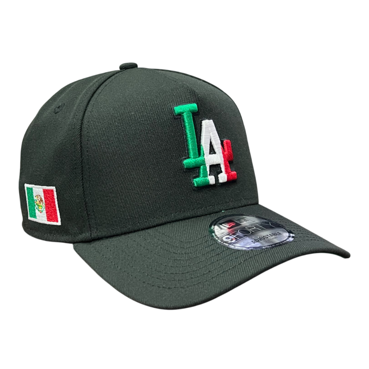 New Era Men's Los Angeles Dodgers Mexico Black 9FORTY A-Frame Snapback Hat