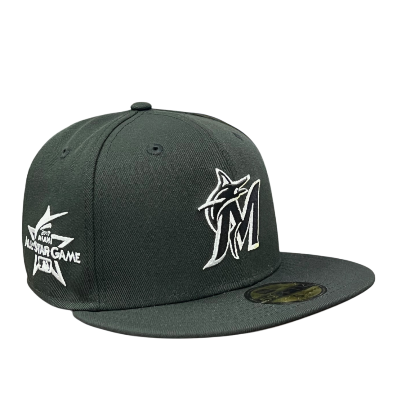Miami Marlins ASG 2017 Black White 59FIFTY Fitted Hat