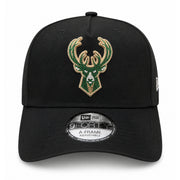 New Era Milwaukee Bucks Rhinestone 9FORTY A-Frame Snapback Hat front view