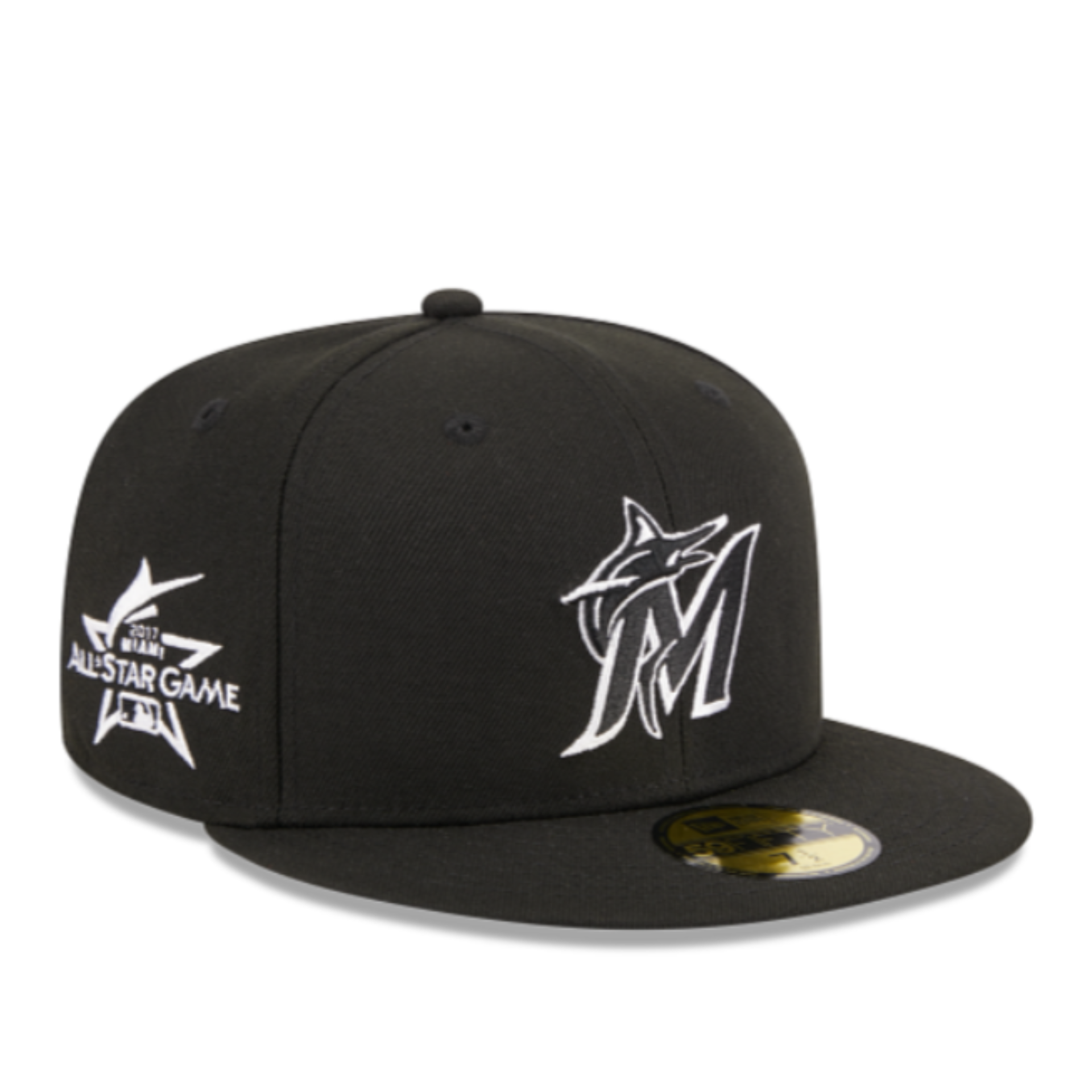 New Era Miami Marlins ASG 2017 Black White 59FIFTY Fitted Hat