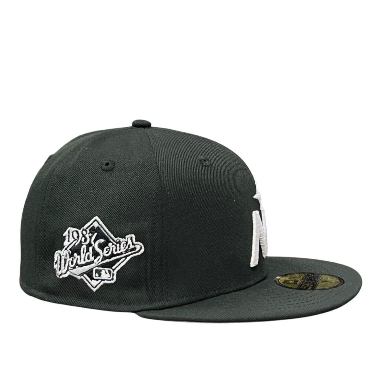 Side of Minnesota Twins 1987 World Series Black White 59FIFTY Fitted Hat