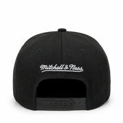 New York Yankees Black Red A Frame Snapback Hat back view
