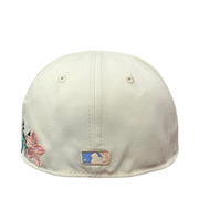 back of Oakland Athletics Tonal Florals Chrome Green 59FIFTY Fitted Hat