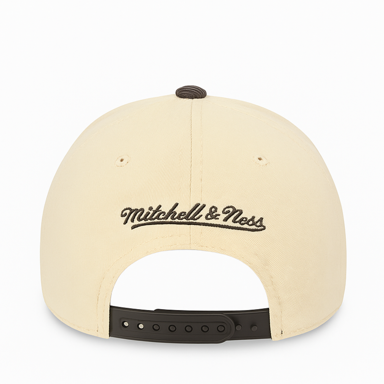 back of San Diego Padres Ivory Brown Corduroy Pro Crown Fit Snapback