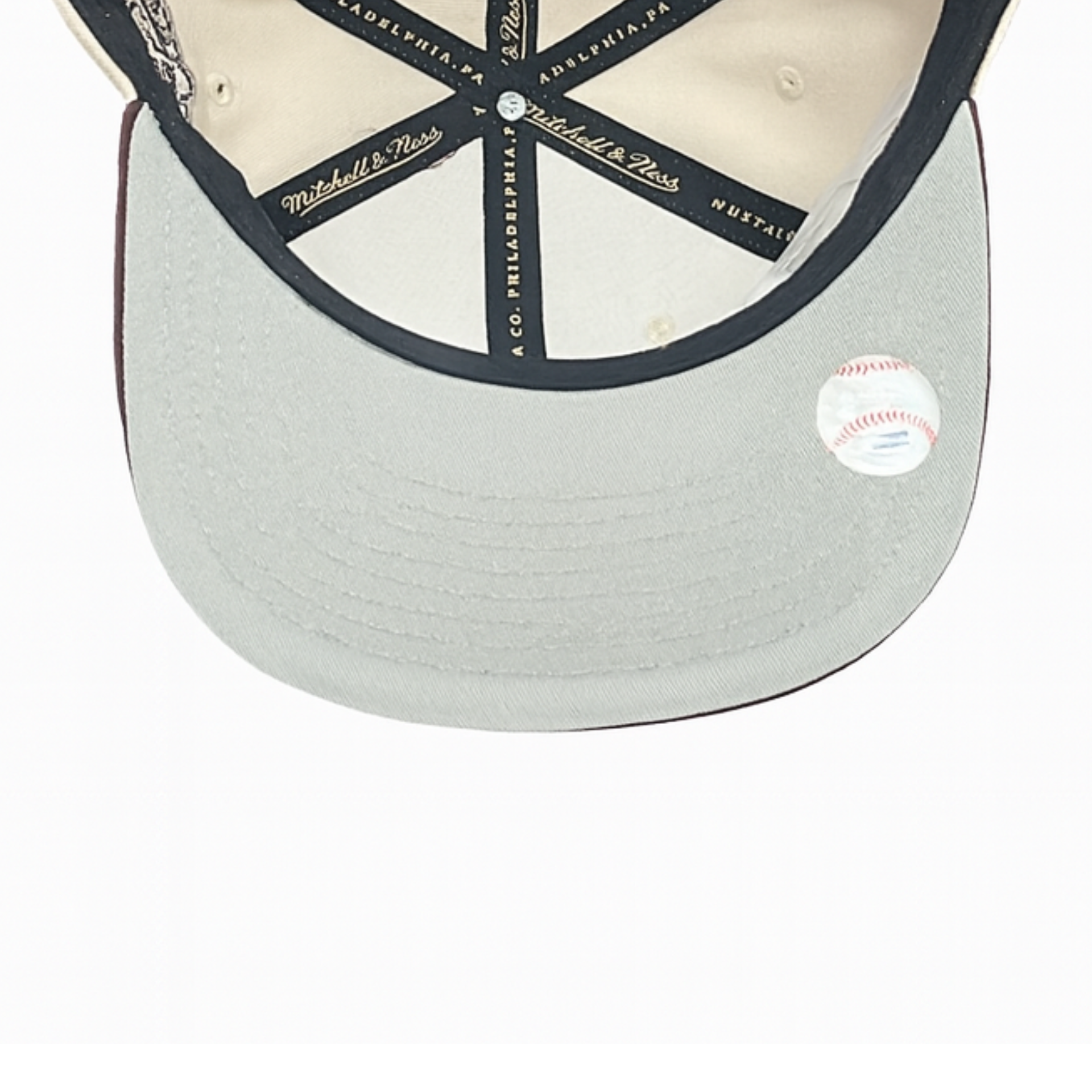 gray bottom of Los Angeles Dodgers Fashion Basic 60th Anniversary Brown Original Fit Snapback