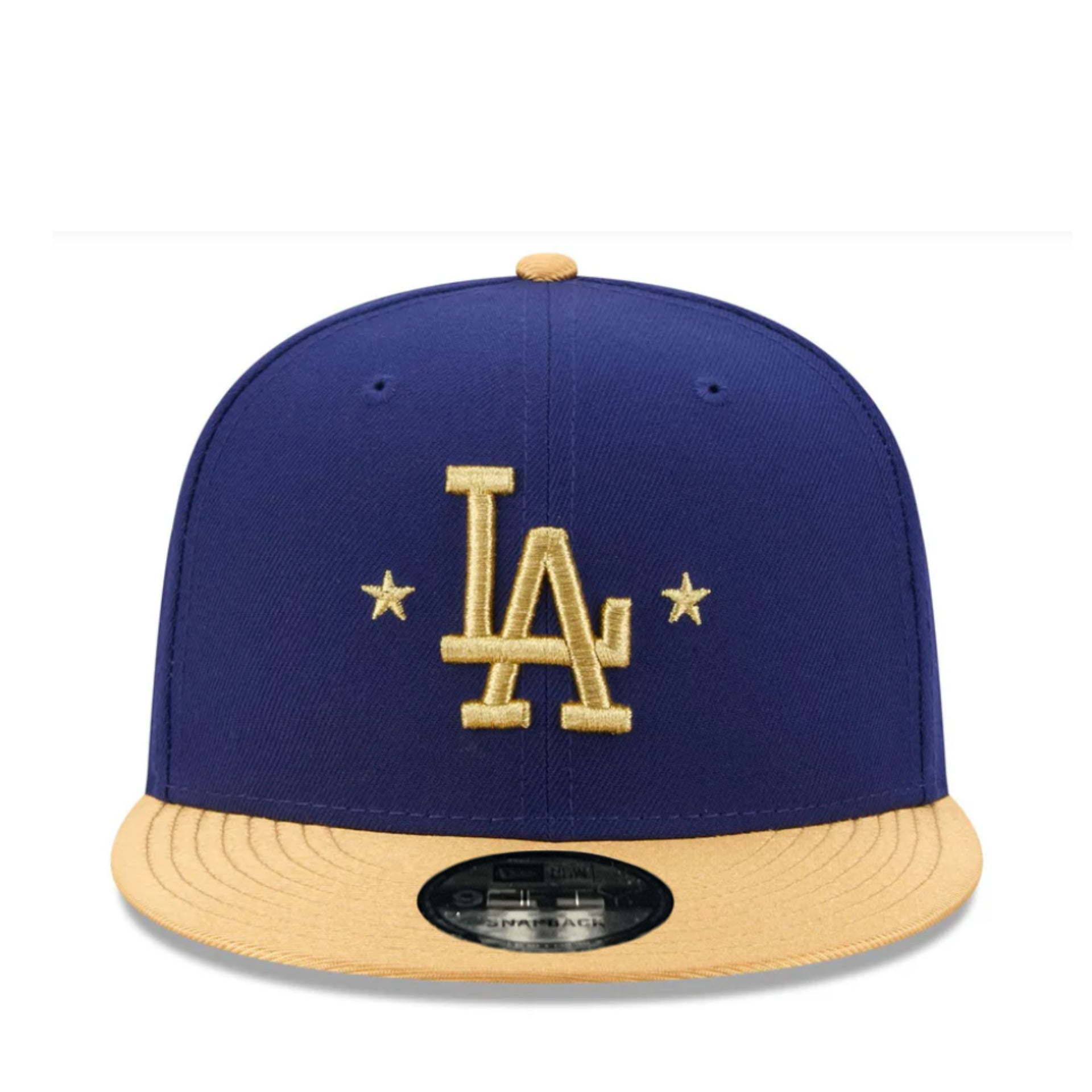 New Era 2025 World Series Champions Los Angeles Dodgers Gold 9FIFTY Snapback Hat front view