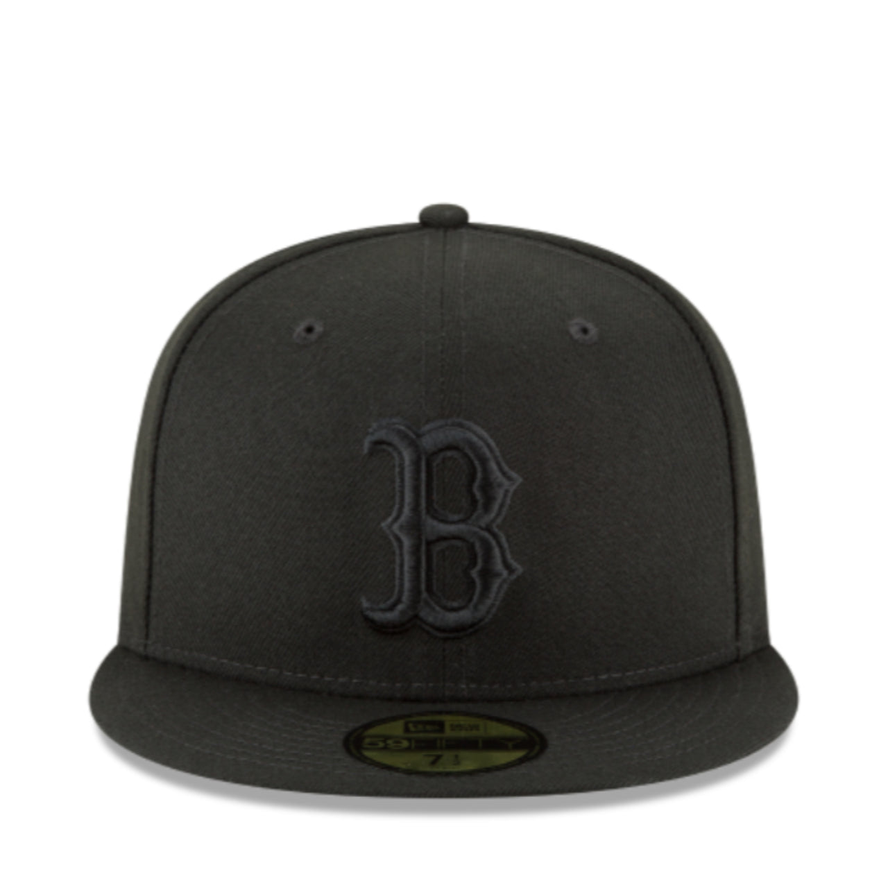 New Era Boston Red Sox Black on Black 59FIFTY Fitted Hat front view