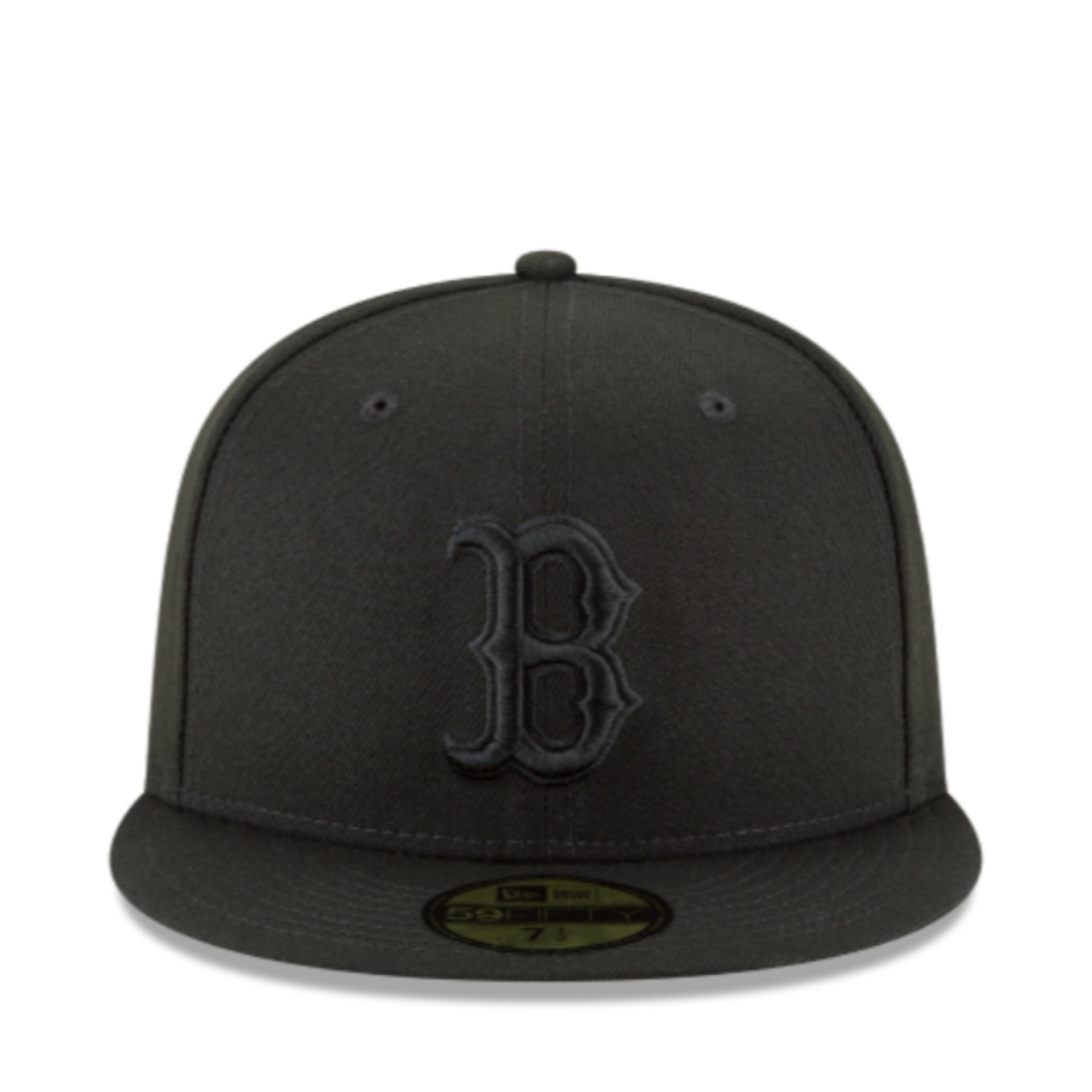 New Era Boston Red Sox Black on Black 59FIFTY Fitted Hat front view