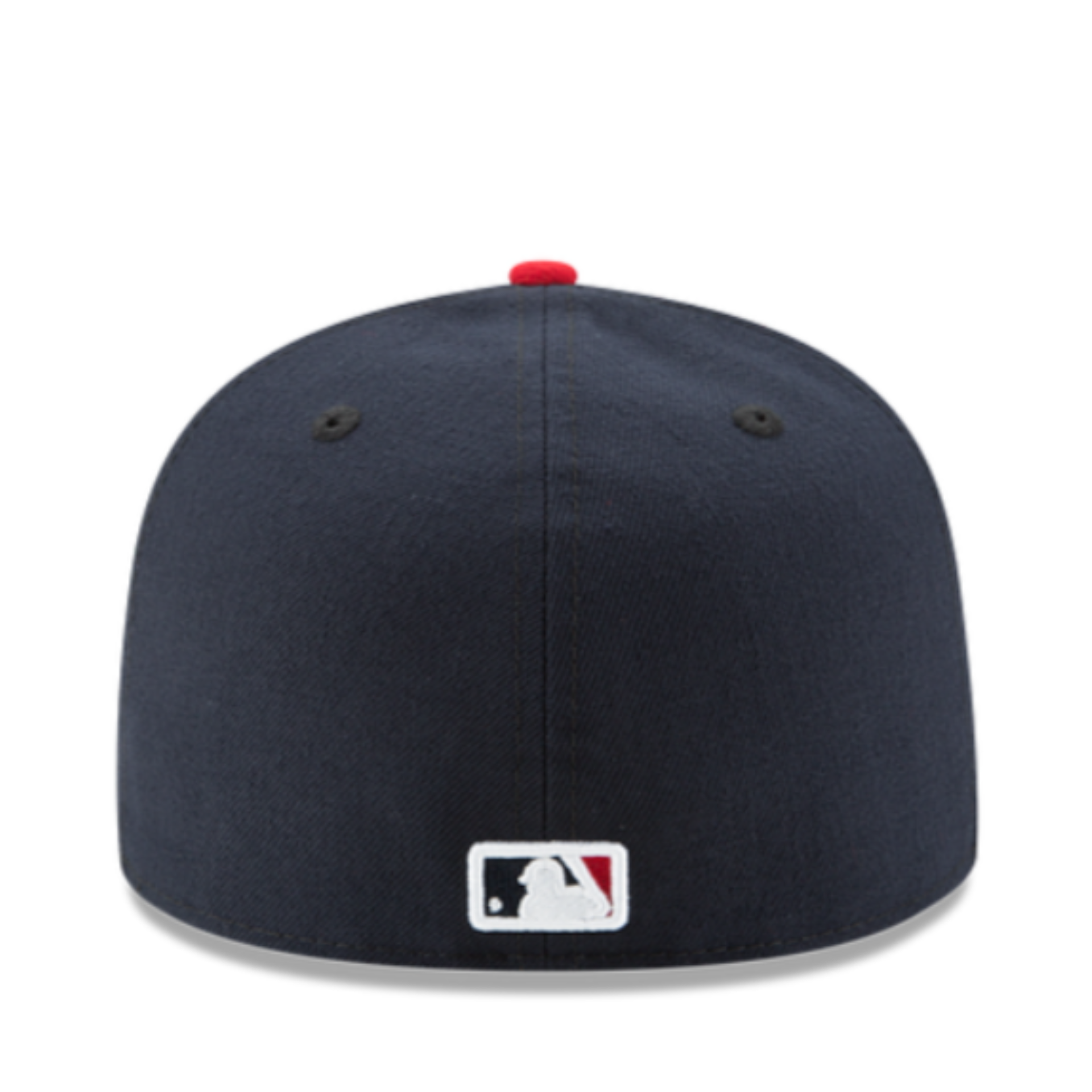 Back View of New Era Boston Red Sox Socks Logo Navy 59Fifty Fitted Hat