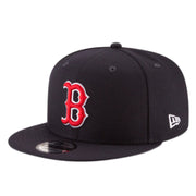 Front View of New Era Boston Red Sox Navy 9FIFTY Snapback Hat