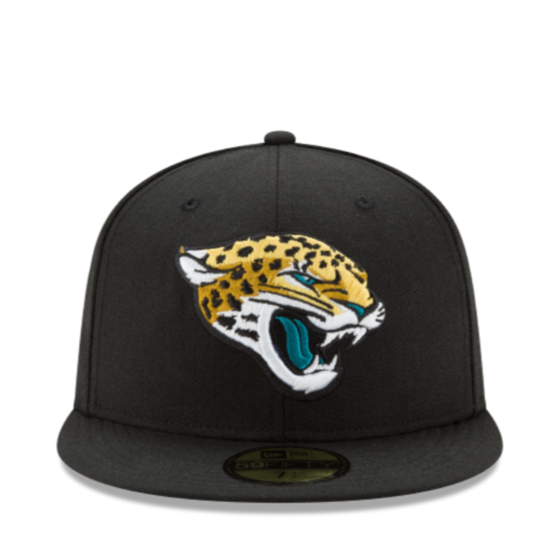 New Era Jacksonville Jaguars Black 59FIFTY Fitted Hat front view