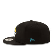 New Era Jacksonville Jaguars Black 9Fifty Snapback Hat side view