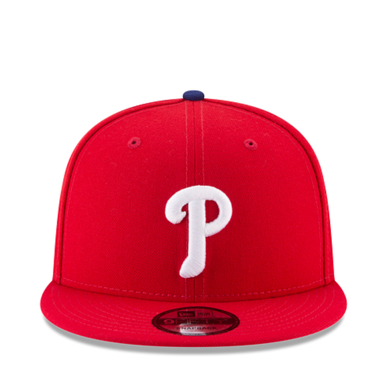 New Era Philadelphia Phillies 9FIFTY Snapback Hat - Red front view