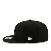 New Era Pittsburgh Steelers Black White 9FIFTY Snapback Hat side view