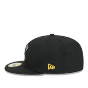 New Era Anaheim Ducks Black 59FIFTY Fitted Hat side view