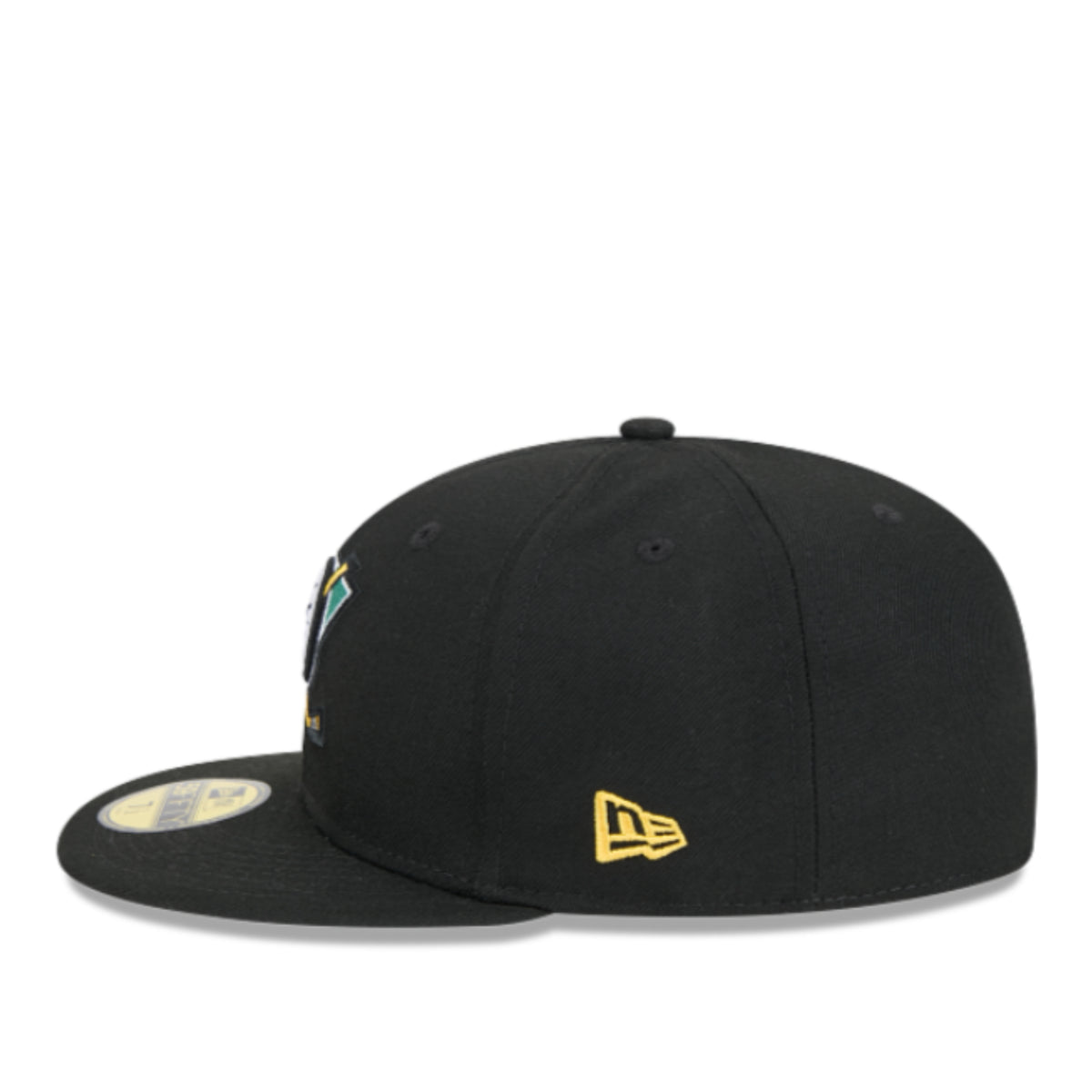 New Era Anaheim Ducks Black 59FIFTY Fitted Hat side view